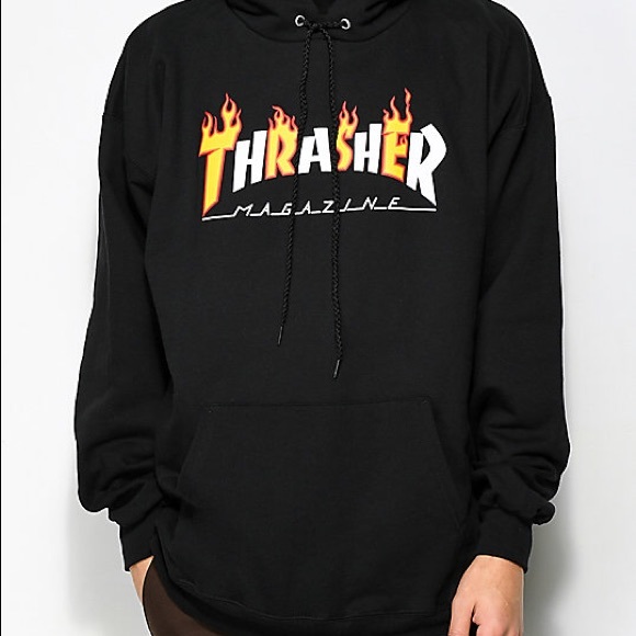 Black thrasher hoodie - Picture 1 of 1
